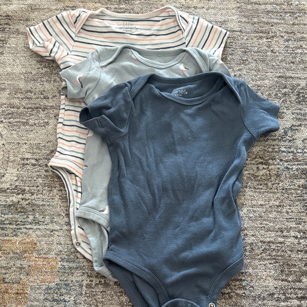 Carter’s Little Planet Baby Boys' Short-Sleeve Bodysuit Set